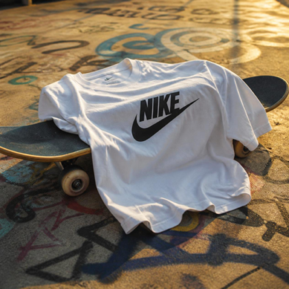 Nike T Shirt White Skate